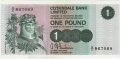 Clydesdale Bank Ltd 1963 To 1981 1 Pound,  1. 3.1971